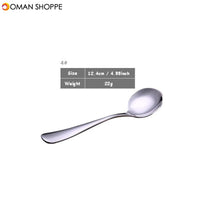 Stainless Steel Round Spoon Soup Spoon Table Spoon Cutlery