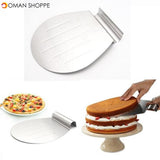 Stainless Steel Transfer Tray Moving Plate Cake Lifter Shovel Pastry Baking Tool