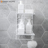 Storage Rack Bathroom Kitchen Toilet Wall Mounted  Shower Organizer for Home Kitchen Counter