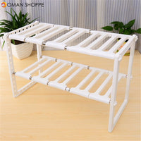 Superposition Shelf Multilayer Foldable Storage Racks Kitchen Shelving Holders Multi Use Organizer