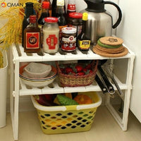 Superposition Shelf Multilayer Foldable Storage Racks Kitchen Shelving Holders Multi Use Organizer