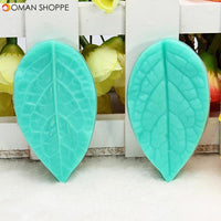 TC3773 Silicone Leaf Shaped Mold Fondant Cake 3D Silicone Mold Baking Decorating Tool