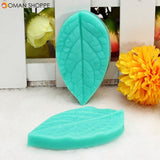 TC3773 Silicone Leaf Shaped Mold Fondant Cake 3D Silicone Mold Baking Decorating Tool