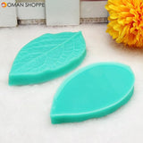 TC3773 Silicone Leaf Shaped Mold Fondant Cake 3D Silicone Mold Baking Decorating Tool