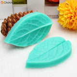 TC3773 Silicone Leaf Shaped Mold Fondant Cake 3D Silicone Mold Baking Decorating Tool