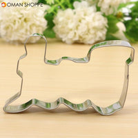 Train Shape Stainless Steel Cookie Cutter Cake Baking Mold 