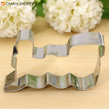 Train Shape Stainless Steel Cookie Cutter Cake Baking Mold 