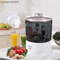 Ultrasonic Vegetable Fruit Washer Jewelry Watches Dental Cleaning Sterilizer Ozone Sterilization Sterilize Machine Household Vegetable Pesticide Detoxification