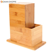 Universal Bamboo Cutter Utensil Holder Block Storage Rack Kitchen Organizer Tools