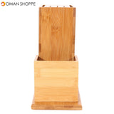 Universal Bamboo Cutter Utensil Holder Block Storage Rack Kitchen Organizer Tools