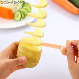  Vegetable Potato Carrot Spiral Slicers Potato Chips Cutter Vegetable Carved Flowers Kitchen Tools Vegetable Cutter