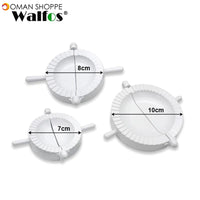 WALFOS 3pieces/set FOOD GRADE Plastic Moulds  Ravioli Dough Press Pastry Dumpling Maker Mold in Different Sizes (3size)