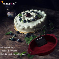 WALFOS Round food grade non stick Silicone Cake pan 3D cake Mold Baking Tools Bakeware Maker Mold Tray Birthday Cake Dessert