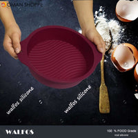 WALFOS Round food grade non stick Silicone Cake pan 3D cake Mold Baking Tools Bakeware Maker Mold Tray Birthday Cake Dessert