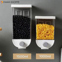 Wall Mounted Cereals Dispenser Grain Storage-1000/1500Ml Storage Containers