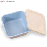 Wheat Straw 3 In 1 Fresh-keeping Box Environmental Protection Students Bento Lunch Box