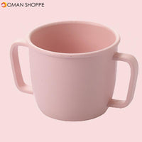 Wheat Straw Environmental Water Cup Children Breakfast Double Handle Eco-Friendly Milk Drink Cup For Baby