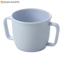 Wheat Straw Environmental Water Cup Children Breakfast Double Handle Eco-Friendly Milk Drink Cup For Baby