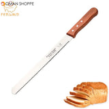 Wooden Handle Serrated Cake Knife Stainless Steel Kitchen Bread Knife Cake Cutter/Leveler Bread Slicer Cakes Cutting/Slicing 605