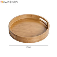 Wooden Round Serving Tray Wood Plate