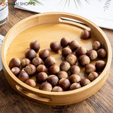 Wooden Round Serving Tray Wood Plate