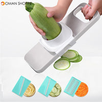 XYJ-007 Multifunctional Stainless Steel Cutter Slicer Vegetable Cutter With Three Replaceable Blades