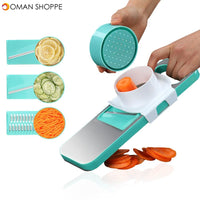 XYJ-007 Multifunctional Stainless Steel Cutter Slicer Vegetable Cutter With Three Replaceable Blades